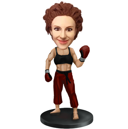 Personalized Gift for Female Kick-boxer